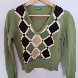 Benetton Argyll sweater